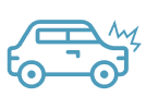 car getting in accident cartoon